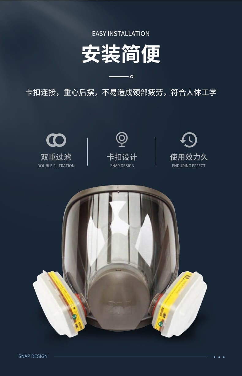 3M 6003CN 滤毒盒 （有机蒸气、氯气、氯化氢、二氧化硫、硫化氢、氟化氢）